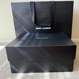 Saint Laurent Black Box and Bag Set